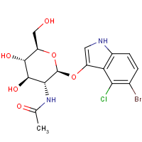 CAS:4264-82-8 | BIB1175 | 5-Bromo-4-chloro-3-indolyl N-acetyl-beta-D-glucosamidine