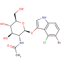 CAS:4264-82-8 | BIB1471 | 5-Bromo-4-chloro-3-indoxyl-N-acetyl-beta-D-glucosaminide