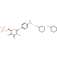 CAS: | BIB6127 | 4-Nitrophenyl-beta-D-galactopyranoside-6-phosphate, bis(cyclohexylammonium) salt