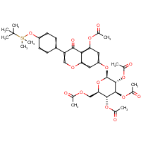 CAS: | BICL2142 | 2'',3'',4'',5,6''-Penta-O-acetyl-4'-O-tert-butyldimethylsilyl-genistin