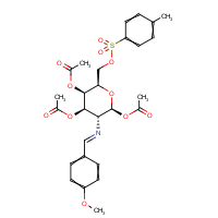 CAS: 6619-11-0 | BICL2175 | 1,3,4-Tri-O-acetyl-2-amino-2-deoxy-N-(4-methoxybenzylidene)-6-O-tosyl-β-D-glucopyranose