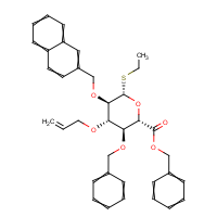 CAS:  | BICL2244 | Ethyl 3-O-allyl-4-O-benzyl-2-O-naphthylmethyl-1-thio-?-D-glucopyranosiduronic acid benzyl ester