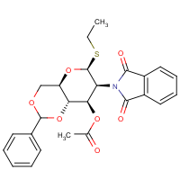 CAS: 125520-04-9 | BICL2253 | Ethyl 3-O-acetyl-4,6-O-benzylidene-2-deoxy-2-phthalimido-1-thio-?-D-glucopyranoside