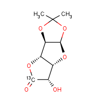 CAS: 40010-66-0 | BICL2335 | 1,2-O-Isopropylidene-α-D-glucofuranuronic-6-13C acid, γ-lactone