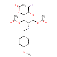 CAS:113535-31-2 | BICL2558 | 1,3,4-Tri-O-acetyl-2-amino-2,6-dideoxy-6-iodo-N-(4-methoxybenzylidene)-?-D-glucopyranose