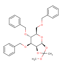CAS: 16697-49-7 | BICL4218 | 3,4,6-Tri-O-benzyl-1,2-O-(1-methoxyethylidene)-beta-D-mannopyranose