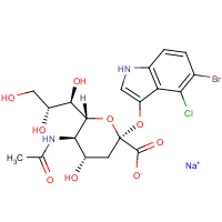 CAS: 160369-85-7 | BICS0105 | 5-Bromo-4-chloro-3-indolyl alpha-D-N-acetylneuraminic acid sodium salt