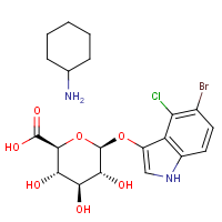 CAS:114162-64-0 | BIMB1021 | 5-Bromo-4-chloro-3-indolyl-beta-D-glucuronic acid cyclohexylammonium salt