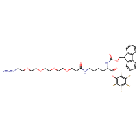 CAS: | BIPG1101 | 6-[3-(2-{2-[2-(2-Azido-ethoxy)-ethoxy]-ethoxy}-ethoxy)-propionylamino]-2-(9H-fluoren-9-ylmethoxycarb