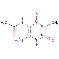 CAS: 1173022-65-5 | BISC1001 | 5-Acetylamino-6-amino-3-methyluracil-[13C4,15N3] (AAMU)