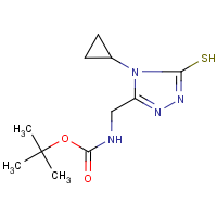 CAS:306935-44-4 | OR016564 | 5-(N-tert-Butoxycarbonylaminomethyl)-4-cyclopropyl-1,2,4-triazole-3-thiol