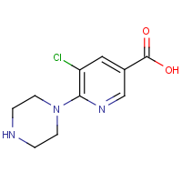 CAS: 889953-74-6 | OR01740 | 5-Chloro-6-(piperazin-1-yl)nicotinic acid