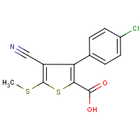CAS: 116525-66-7 | OR018945 | 3-(4-Chlorophenyl)-4-cyano-5-(methylthio)thiophene-2-carboxylic acid