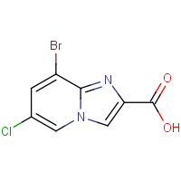 CAS:1000017-98-0 | OR01966 | 8-Bromo-6-chloroimidazo[1,2-a]pyridine-2-carboxylic acid