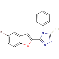 CAS: 57136-34-2 | OR0276 | 5-(5-Bromo-1-benzofuran-2-yl)-4-phenyl-4H-1,2,4-triazole-3-thiol