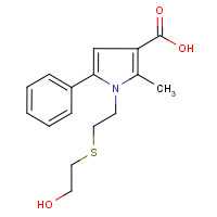 CAS: 306936-23-2 | OR0479 | 1-[2-(2-hydroxyethylthio)ethyl]-2-methyl-5-phenylpyrrole-3-carboxylic acid