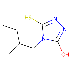 CAS:306936-78-7 | OR0529 | 5-Hydroxy-4-(2-methybutyl)-1,2,4-triazole-3-thiol