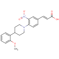 CAS: 301334-95-2 | OR0586 | 4'-[4-(2-Methoxyphenyl)-1-piperidinyl]-3'-nitrocinnamic acid