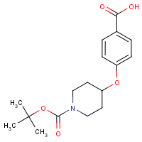 CAS: 162046-56-2 | OR0798 | 4-{[1-(tert-Butoxycarbonyl)piperidin-4-yl]oxy}benzoic acid