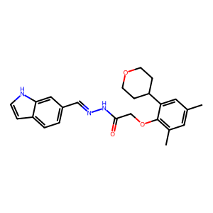 CAS: 1572184-68-9 | OR1004437 | (E)-N'-((1H-indol-6-yl)methylene)-2-(2-(tetrahydro-2H-pyran-4-yl)-4,6-dimethylphenoxy)acetohydrazide