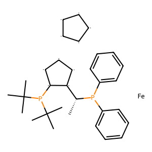 CAS: 223120-71-6 | OR1007866 | (1R)-1-[Bis(1,1-DimEthylEthyl)Phosphino]-2-[(1R)-1-(diphenylPhosphino)Ethyl]Ferrocene