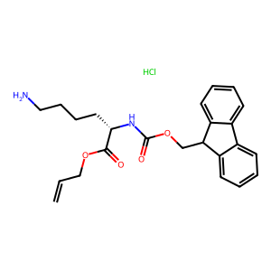 CAS: 815619-80-8 | OR1008774 | (S)-Allyl 2-((((9H-Fluoren-9-Yl)Methoxy)Carbonyl)Amino)-6-Aminohexanoate Hydrochloride