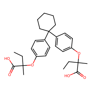 CAS: 30299-08-2 | OR1009895 | 2,2’-((Cyclohexane-1,1-Diylbis(4,1-Phenylene))Bis(Oxy))Bis(2-Methylbutanoic Acid)