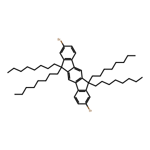CAS: 264281-45-0 | OR1010207 | 2,8-Dibromo-6,6,12,12-Tetraoctyl-6,12-Dihydroindeno[1,2-B]Fluorene