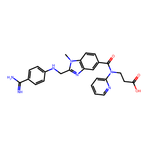 CAS: 211914-51-1 | OR1010625 | 3-(2-(((4-Carbamimidoylphenyl)Amino)Methyl)-1-Methyl-N-(Pyridin-2-Yl)-1H-Benzo[D]Imidazole-5-Carboxamido)Propanoic Acid