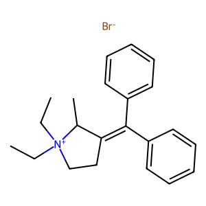 CAS: 4630-95-9 | OR1010700 | 3-(Diphenylmethylene)-1,1-Diethyl-2-Methylpyrrolidin-1-Ium Bromide