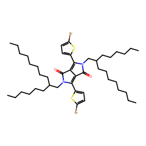 CAS: 1000623-98-2 | OR1010830 | 3,6-Bis(5-Bromo-2-Thienyl)-2,5-Bis(2-Hexyldecyl)Pyrrolo[3,4-c]Pyrrole-1,4(2H,5H)-Dione