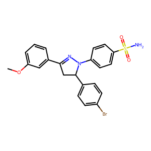 CAS: 1222513-26-9 | OR1011379 | 4-[3-(4-Bromophenyl)-5-(3-Methoxyphenyl)-3,4-Dihydropyrazol-2-Yl]Benzenesulfonamide