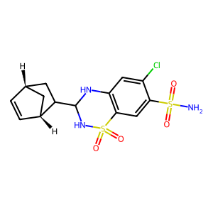 CAS: 2259-96-3 | OR1012005 | 6-Chloro-3,4-Dihydro-3-(2-Norbornen-5-Yl)-2H-1,2-4-Benzothiadiazine-7-Sulfonamide 1,1-Dioxide