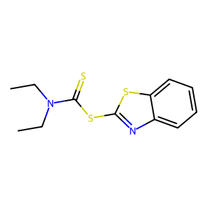 CAS: 95-30-7 | OR1012339 | Benzo[d]Thiazol-2-Yl Diethylcarbamodithioate