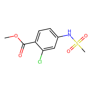 CAS: 158580-55-3 | OR1013794 | Methyl 2-Chloro-4-(Methylsulfonamido)Benzoate