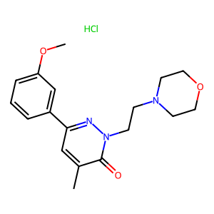 CAS: 13299-99-5 | OR1023115 | 6-(3-Methoxyphenyl)-4-Methyl-2-(2-Morpholinoethyl)Pyridazin-3(2H)-One Hydrochloride