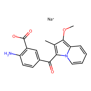 CAS: 848318-25-2 | OR1023158 | Sodium 2-Amino-5-(1-Methoxy-2-Methylindolizine-3-Carbonyl)Benzoate