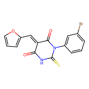 CAS: 340316-62-3 | OR1023300 | 1-(3-Bromophenyl)-5-(Furan-2-Ylmethylene)-2-Thioxodihydropyrimidine-4,6(1H,5H)-Dione