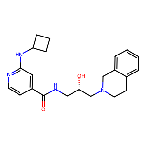 CAS: 1616391-87-7 | OR1024070 | 2-(Cyclobutylamino)-N-[(2S)-3-(3,4-Dihydro-2(1H)-Isoquinolinyl)-2-Hydroxypropyl]-4-Pyridinecarboxamide