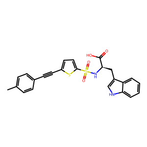 CAS: 203640-27-1 | OR1024178 | (R)-3-(1H-Indol-3-Yl)-2-(5-(P-Tolylethynyl)Thiophene-2-Sulfonamido)Propanoic Acid