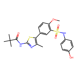 CAS: 1881233-39-1 | OR1024354 | N-(5-(3-(N-(4-Hydroxyphenyl)Sulfamoyl)-4-Methoxyphenyl)-4-Methylthiazol-2-Yl)Pivalamide