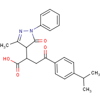 CAS: 937605-14-6 | OR10293 | 4-[4-(isopropyl)phenyl]-2-[3-methyl-5-oxo-1-phenyl(2-pyrazolin-4-yl)]-4-oxobutanoic acid