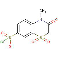 CAS:874840-15-0 | OR103639 | 3,4-Dihydro-4-methyl-3-oxo-2H-1,4-benzothiazine-7-sulphonyl chloride 1,1-dioxide