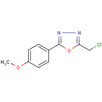 CAS:24023-71-0 | OR103663 | 2-(Chloromethyl)-5-(4-methoxyphenyl)-1,3,4-oxadiazole