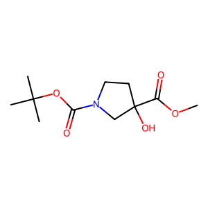 CAS: 942190-61-6 | OR1043258 | 1-O-tert-butyl 3-O-methyl 3-hydroxypyrrolidine-1,3-dicarboxylate