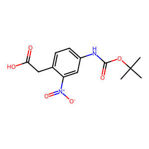 CAS: 512180-63-1 | OR1044530 | 2-(4-((tert-Butoxycarbonyl)amino)-2-nitrophenyl)acetic acid