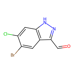 CAS: 1956325-18-0 | OR1044593 | 5-Bromo-6-chloro-1H-indazole-3-carbaldehyde