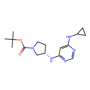 CAS: 1353994-21-4 | OR1044949 | (S)-tert-Butyl 3-((6-(cyclopropylamino)pyrimidin-4-yl)amino)pyrrolidine-1-carboxylate