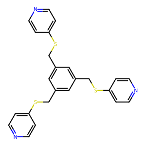 CAS: 862014-52-6 | OR1046485 | 1,3,5-Tris((pyridin-4-ylthio)methyl)benzene