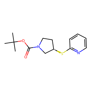 CAS: 1217850-83-3 | OR1049910 | (R)-tert-Butyl 3-(pyridin-2-ylthio)pyrrolidine-1-carboxylate